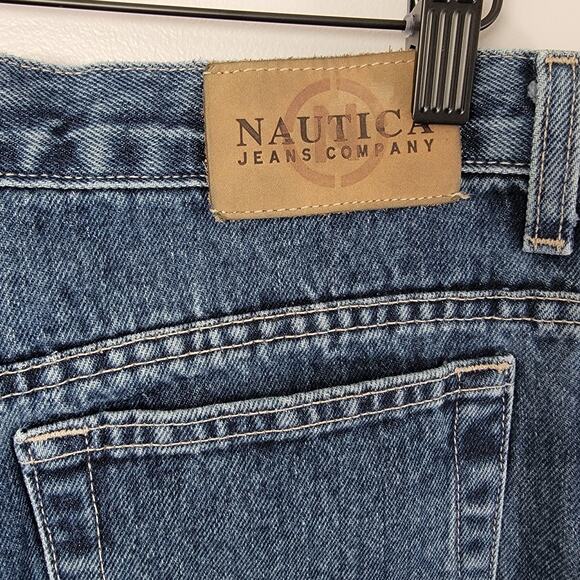 Nautica Flare Jeans Womens 12x31 (32x30) Non Stretch Made USA 100% Cotton Preppy - Picture 5 of 13